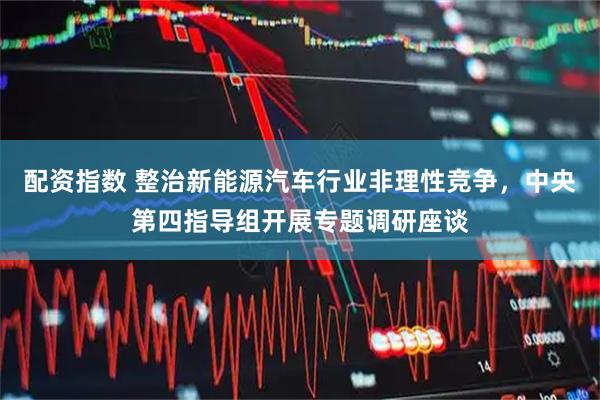 配资指数 整治新能源汽车行业非理性竞争，中央第四指导组开展专题调研座谈