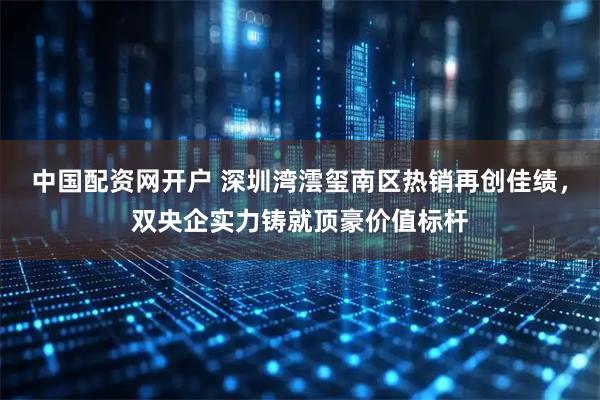 中国配资网开户 深圳湾澐玺南区热销再创佳绩，双央企实力铸就顶豪价值标杆